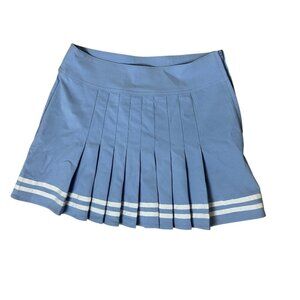 NWT H&M DIVIDED Light Blue Cheer Game Day Tailgate Collegiate Skirt Size 2